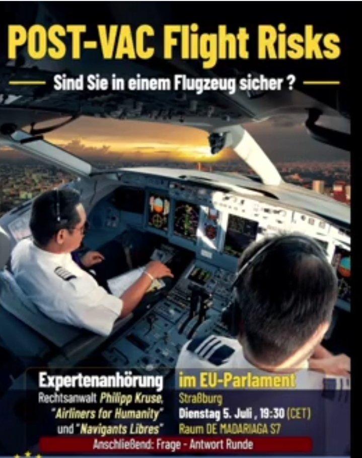 🆘️🆘️🆘️Conferenza ‘Post-Vac Flight Risks’ del 5 luglio 2022 del gruppo EU Identity and Democracy, di cui fa parte l’eurodeputata Christine&nbsp;Anderson.