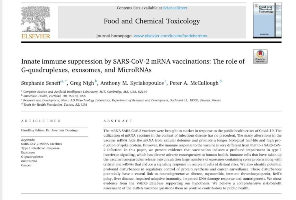 🆘️💣Presentiamo le prove che la vaccinazione produce un profondo deterioramento del sistema di interferone di tipo 1, con varie conseguenze avverse per la salute umana…&nbsp;💣🆘️