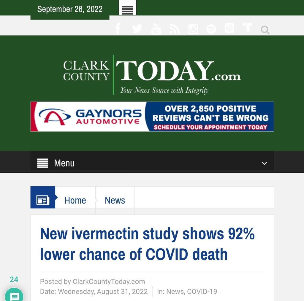🚫Dr. Flavio Cadegiani: “Il nostro secondo grande studio sugli effetti dell’ivermectin come profilassi COVID nella città di Itajaí in&nbsp;Brasile