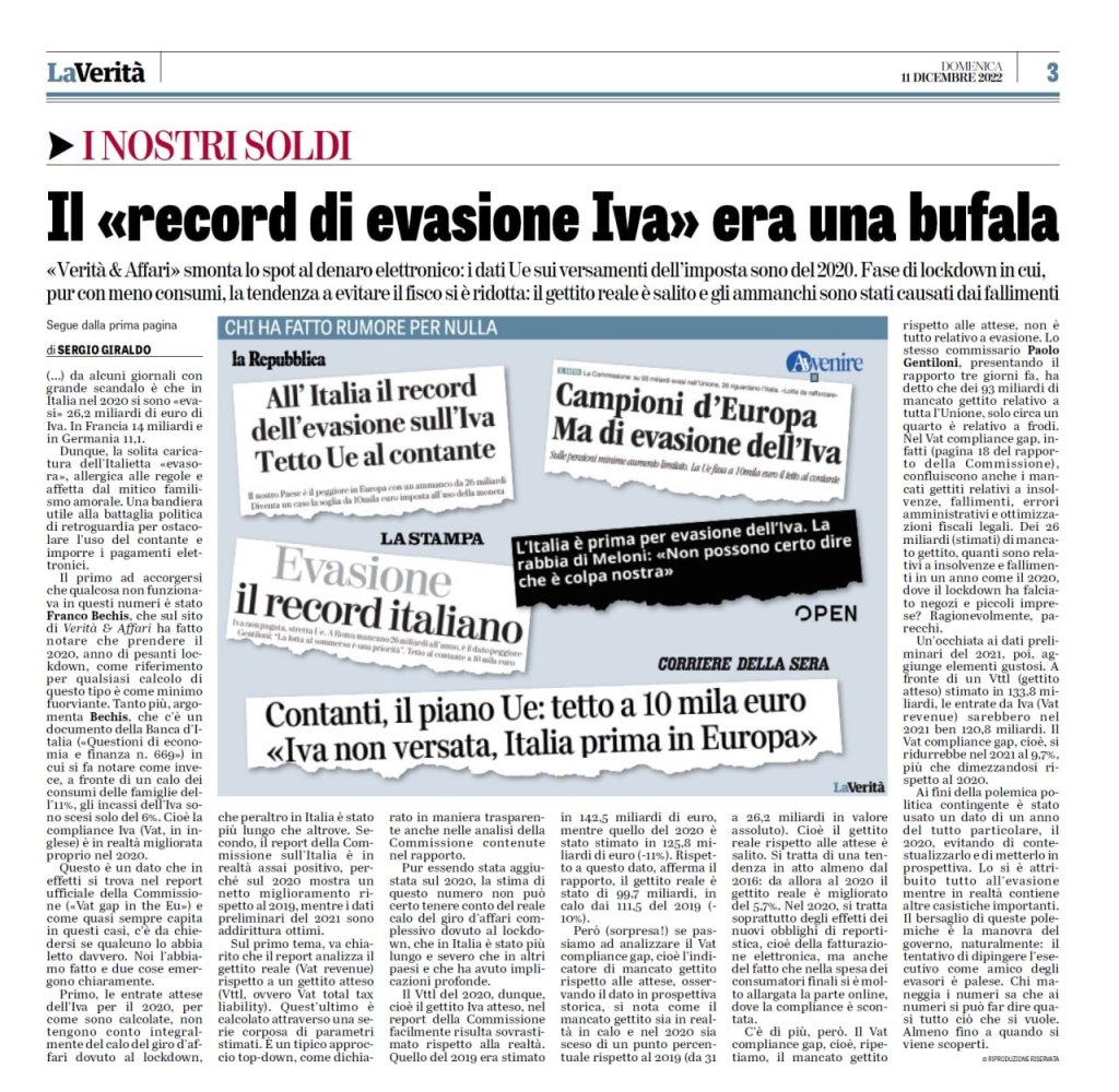 🛑 EVASIONE RECORD? SERGIO GIRALDO SMONTA PUNTO PER PUNTO LE FROTTOLE DE LA STAMPA&nbsp;🛑