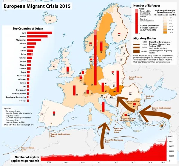 Come Israele ha creato la crisi dei rifugiati in&nbsp;Europa