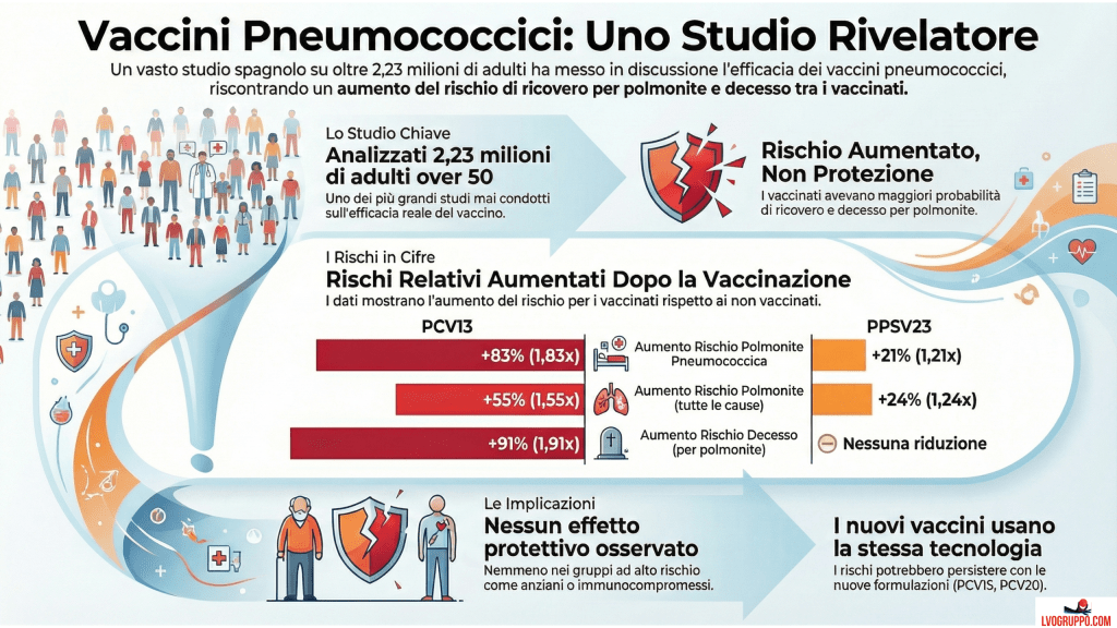 Studio Shock: I Vaccini Contro la Polmonite Aumentano il Rischio di Malattia e&nbsp;Decesso?