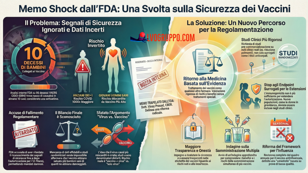 Un Memo Interno della FDA Svela una Verità Scioccante: I Vaccini COVID-19 Hanno Ucciso dei&nbsp;Bambini.