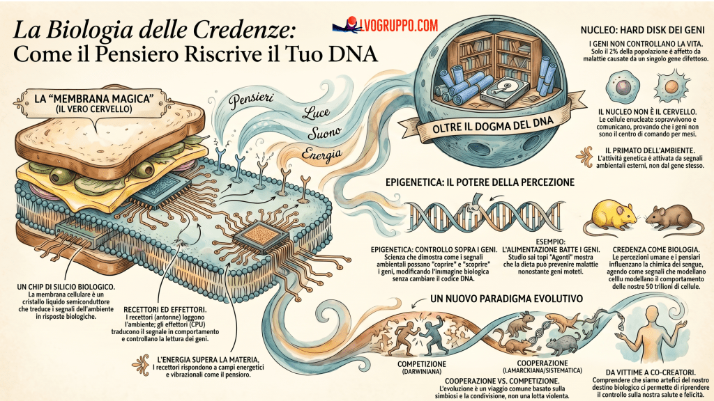 Oltre il DNA: Come la Nuova Biologia ci Trasforma da Vittime a Co-Creatori (e le Sfide alla Scienza&nbsp;Mainstream)