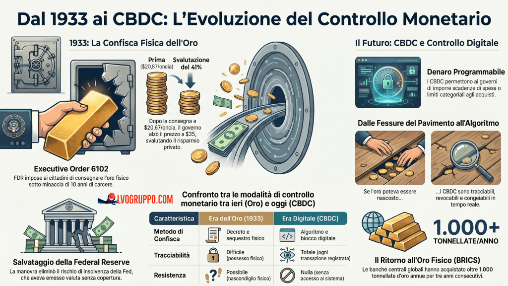 Come gli Americani Furono Costretti a Consegnare il Loro&nbsp;Oro