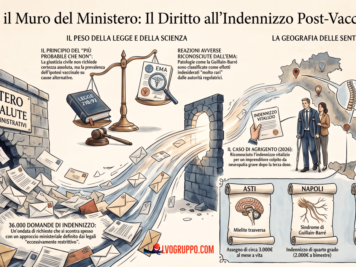 Su sedia a rotelle dopo il vaccino anti-Covid: il Tribunale di Agrigento condanna il Ministero della&nbsp;Salute