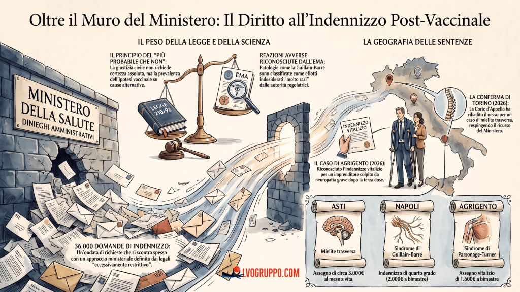 Su sedia a rotelle dopo il vaccino anti-Covid: il Tribunale di Agrigento condanna il Ministero della&nbsp;Salute